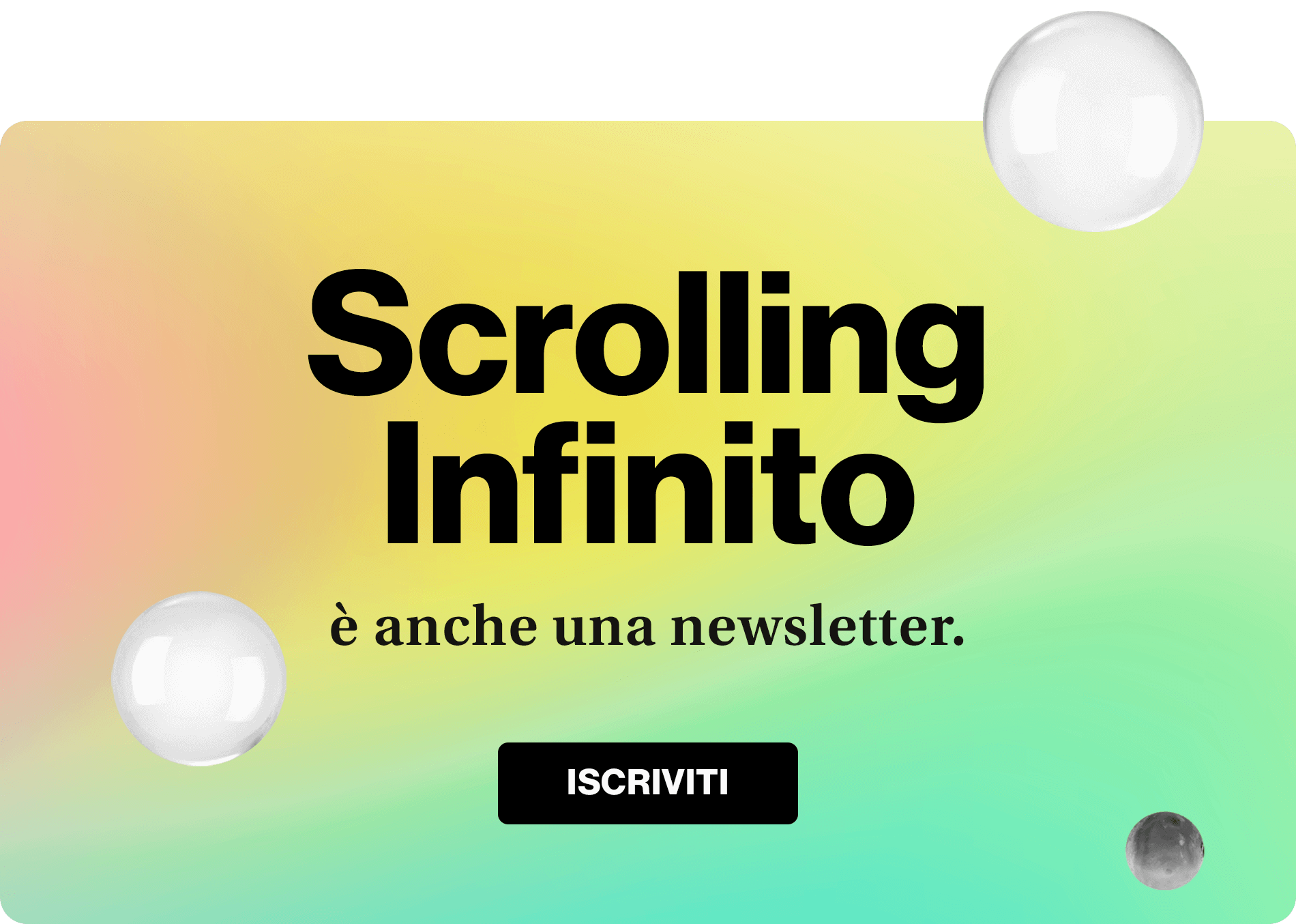 Scrolling Infinito Newsletter